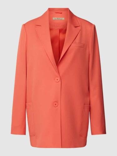 Smith and Soul Blazer mit Reverskragen in Orange, Größe L