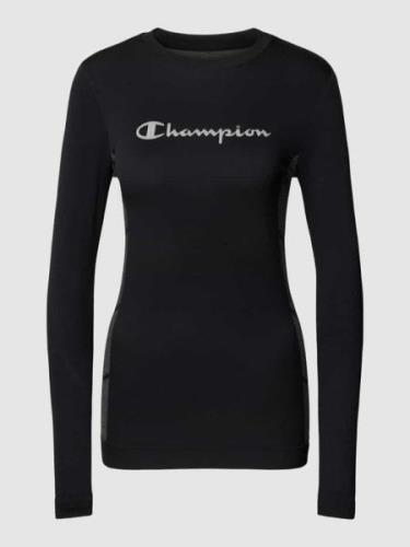 CHAMPION Longsleeve mit Label-Stitching Modell 'ENTRY LEVEL' in Black,...