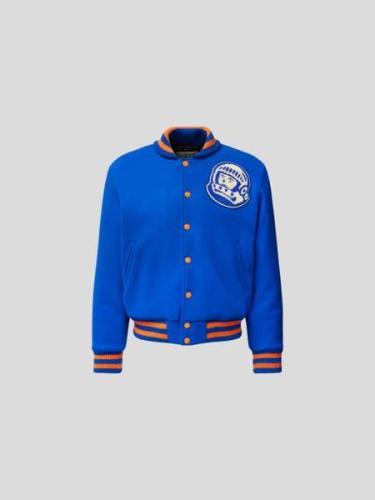 Billionaire Boys Club College-Jacke mit Label-Patch in Royal, Größe L