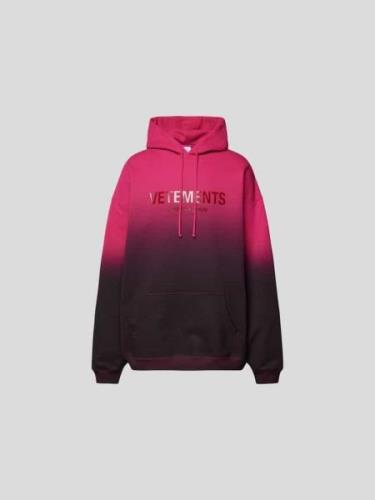 VETEMENTS Oversized Hoodie mit Farbverlauf in Pink, Größe L