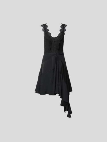 Victoria Beckham Minikleid in asymmetrischem Design in Black, Größe 34