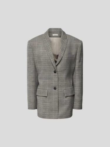 The Mannei Blazer mit Glencheck-Muster in Mittelgrau, Größe 38