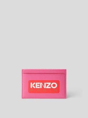 Kenzo Kartenetui aus echtem Leder in Pink, Größe 1