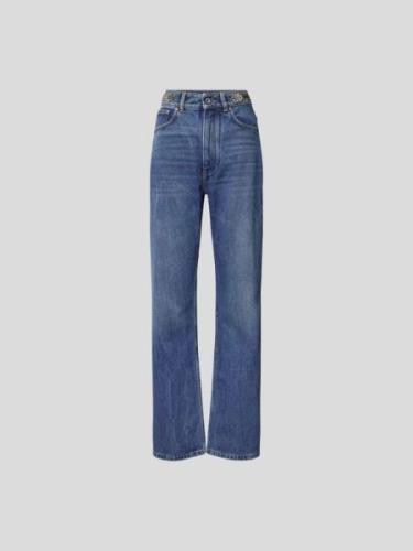 Rabanne Flared Fit Jeans mit Nietenbesatz in Jeansblau, Größe 25