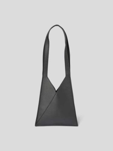 MM6 Maison Margiela Schultertasche aus echtem Leder in Black, Größe 1