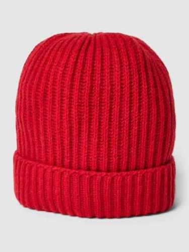 CINQUE Beanie in Ripp-Optik Modell 'Carlo' in Bordeaux, Größe 1