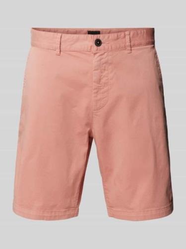 BOSS Orange Slim Fit Chinoshorts mit Gürtelschlaufen in Rosa, Größe 31