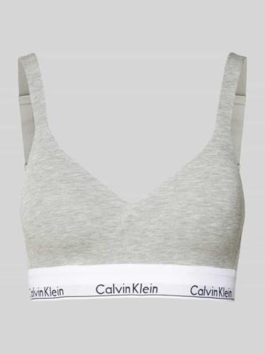 Calvin Klein Underwear BH mit elastischem Logo-Bund in Hellgrau, Größe...