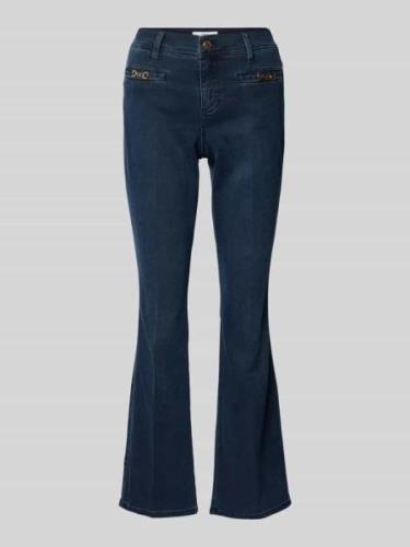 Brax Flared Fit Jeans mit Label-Details Modell 'Shakira' in Dunkelblau...