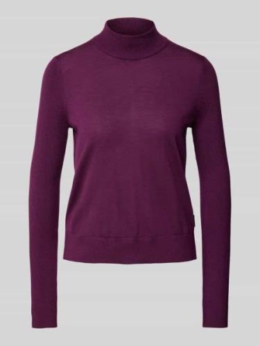 HUGO Strickpullover aus Schurwolle mit Label-Detail Modell 'Sedennian'...