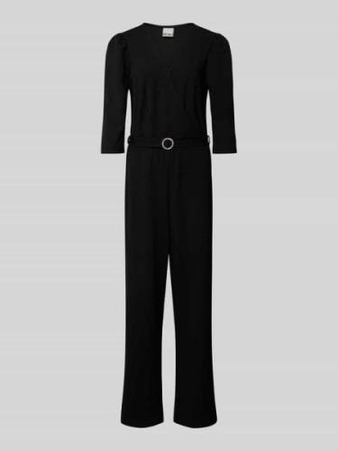 ICHI Jumpsuit mit Taillengürtel Modell 'PABITRA' in Black, Größe L