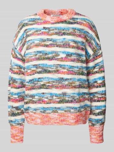 Jake*s Casual Strickpullover mit gerippten Abschlüssen in Jeansblau, G...