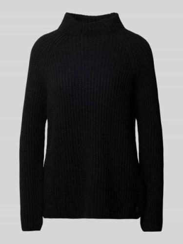 Smith and Soul Strickpullover mit Stehkragen in Black, Größe M