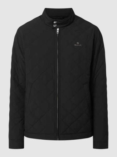 Gant Steppjacke mit Logo-Stickerei in Black, Größe M