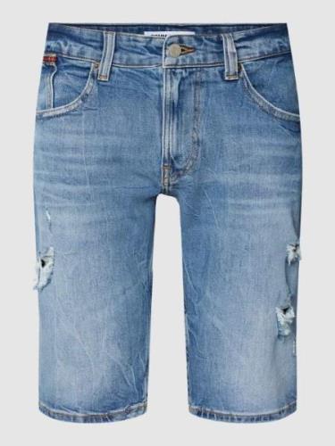 Tommy Jeans Jeansshorts im Destroyed-Look Modell 'RONNIE' in Jeansblau...