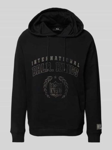 Balr. Hoodie mit Label-Print in Black, Größe L