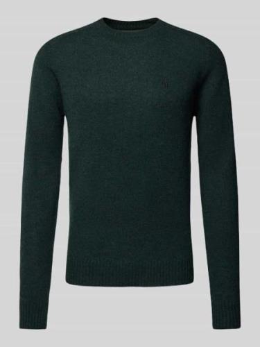 MCNEAL Regular Fit Strickpullover aus reiner  Lammwolle in Bottle Mela...