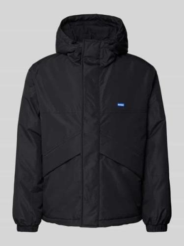 Hugo Blue Jacke mit Kapuze Modell 'Brixton' in Black, Größe L