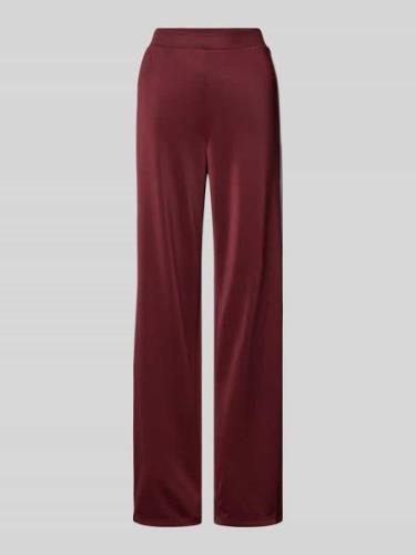 Pieces Regular Fit Hose mit weitem Bein Modell 'FELICIA' in Bordeaux, ...