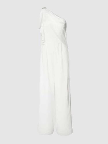 Adrianna Papell Jumpsuit mit Volants in Offwhite, Größe 44