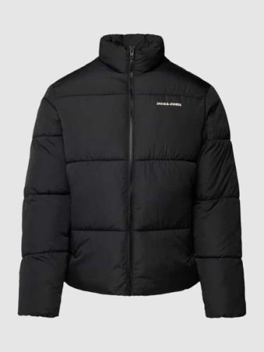 Jack & Jones Steppjacke in unifarbenem Design Modell 'MAX' in Black, G...