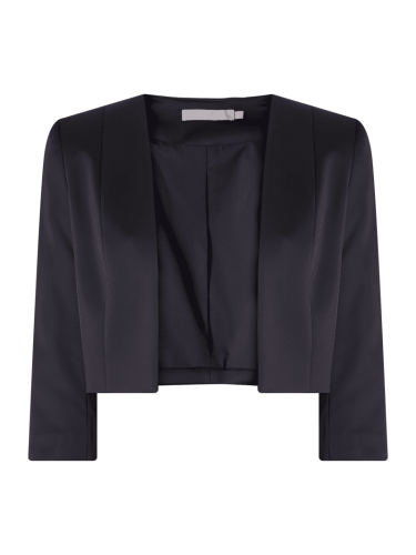 Christian Berg Cocktail Bolero aus Satin in Marine Melange, Größe 42