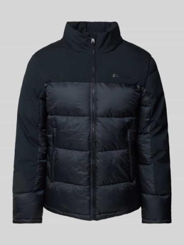 CHAMPION Steppjacke mit Label-Print in Black, Größe L