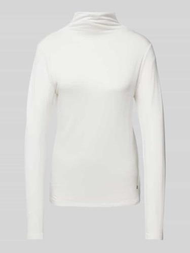 monari Longsleeve mit Stehkragen in Offwhite, Größe 34