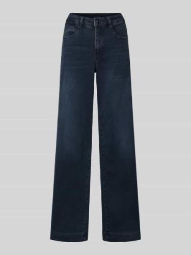 MAC Wide Leg Jeans im 5-Pocket-Design in Blau, Größe 34/30