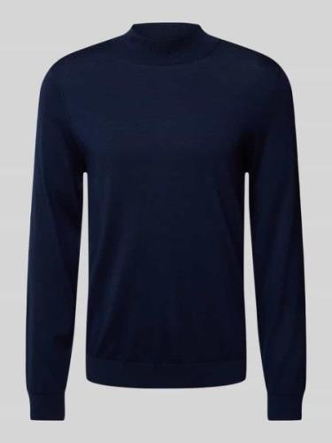 SELECTED HOMME Strickpullover mit Stehkragen Modell 'TRAY' in Dunkelbl...