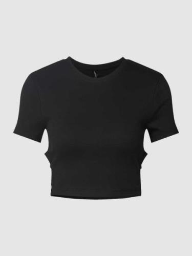 Only Cropped T-Shirt mit One-Shoulder-Träger Modell 'FREJA' in Black, ...