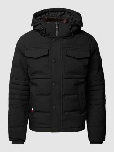 Tommy Hilfiger Jacke mit Kapuze Modell 'ROCKIE' in Black, Größe XXL