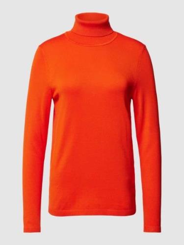 Esprit Rollkragenpullover aus Viskose-Mix in unifarbenem Design in Ora...