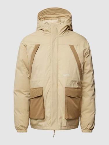 Forét Parka min Two-Tone-Machart in Sand, Größe L