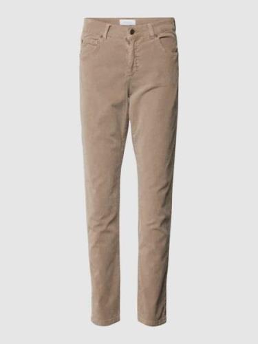 Angels Skinny Fit Stoffhose mit 5-Pocket-Design in Beige, Größe 44/28