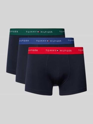 Tommy Hilfiger Trunks mit elastischem Logo-Bund im 3er-Pack in Rot, Gr...