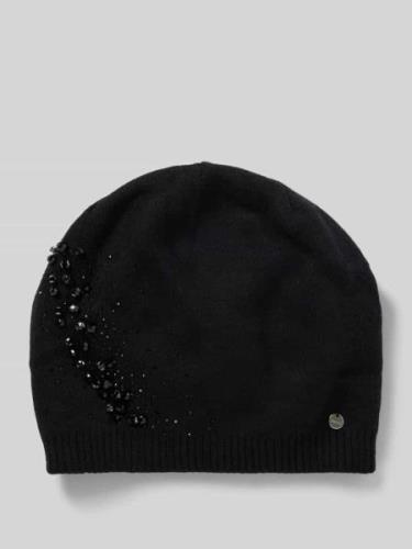 CAPELLI NEW YORK Beanie mit Label-Detail in Black, Größe 1