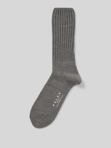 Falke Socken aus Schurwoll-Mix mit Label-Detail Modell 'Nelson' in Ant...