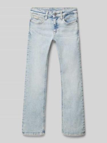 Calvin Klein Jeans Flared Cut Jeans im 5-Pocket-Design in Hellblau, Gr...