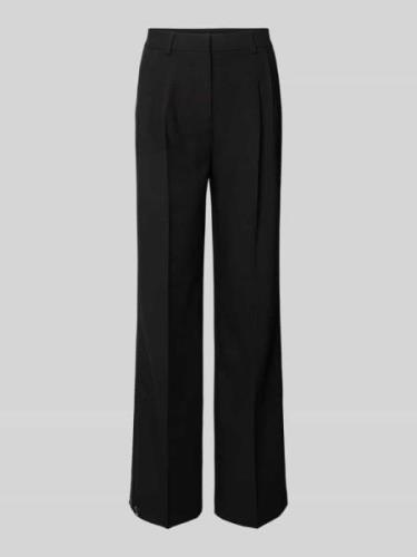 Smith and Soul Wide Leg Stoffhose mit Bundfalten in Black, Größe L