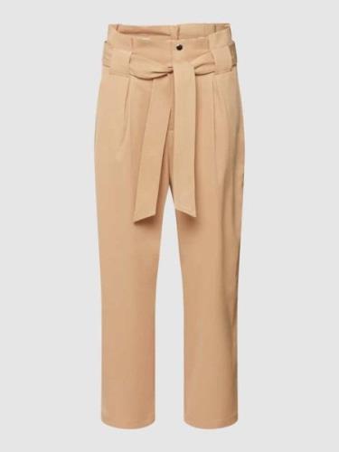 Scotch & Soda Stoffhose mit Bindegürtel in Beige, Größe L/30