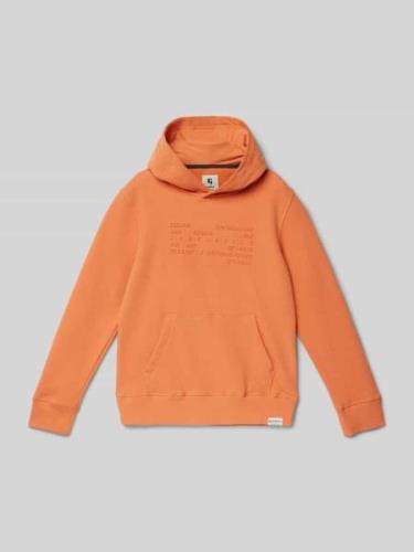 Garcia Hoodie mit Label-Patch in Orange, Größe 152