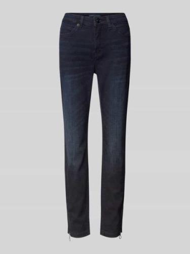 MAC Skinny Fit Jeans im 5-Pocket-Design in Dunkelblau, Größe 36/26