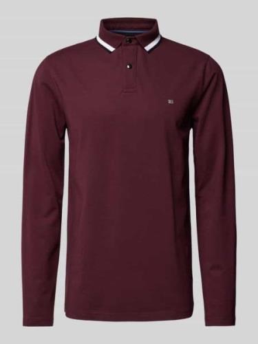 Christian Berg Men Strickpullover mit Polokragen in Bordeaux, Größe 3X...