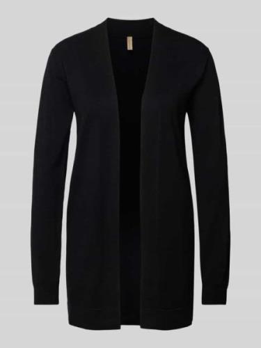 Soyaconcept Cardigan mit gerippten Abschlüssen Modell 'DOLLIE' in Blac...