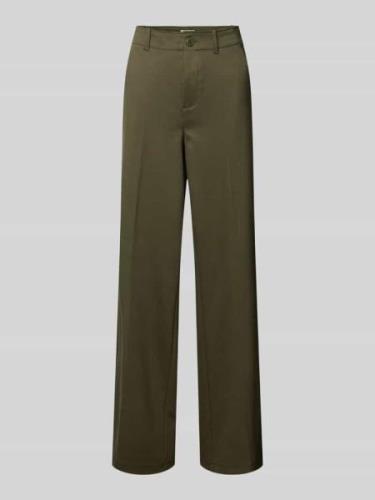 s.Oliver RED LABEL Wide Leg Hose mit Eingrifftaschen in Khaki, Größe 3...