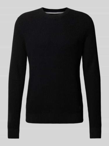 s.Oliver RED LABEL Regular Fit Pullover mit Strukturmuster in Black, G...