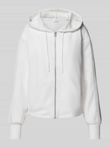 s.Oliver RED LABEL Hoodie mit Kapuze in Offwhite, Größe 34