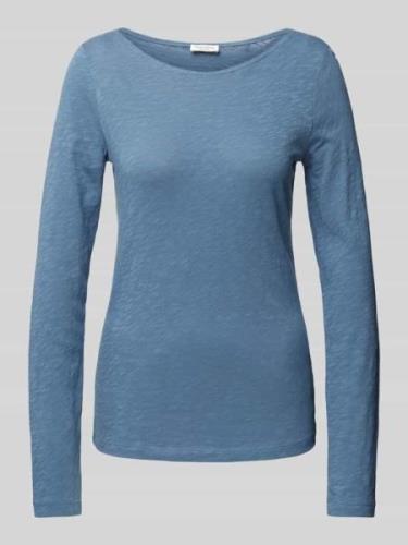 MARC O POLO Regular Fit Langarmshirt aus Slub Jersey in Rauchblau, Grö...