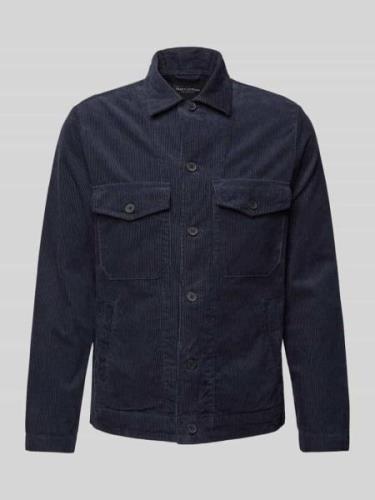 MARC O POLO Cord-Overshirt aus reiner Bio-Baumwolle in Marine, Größe L